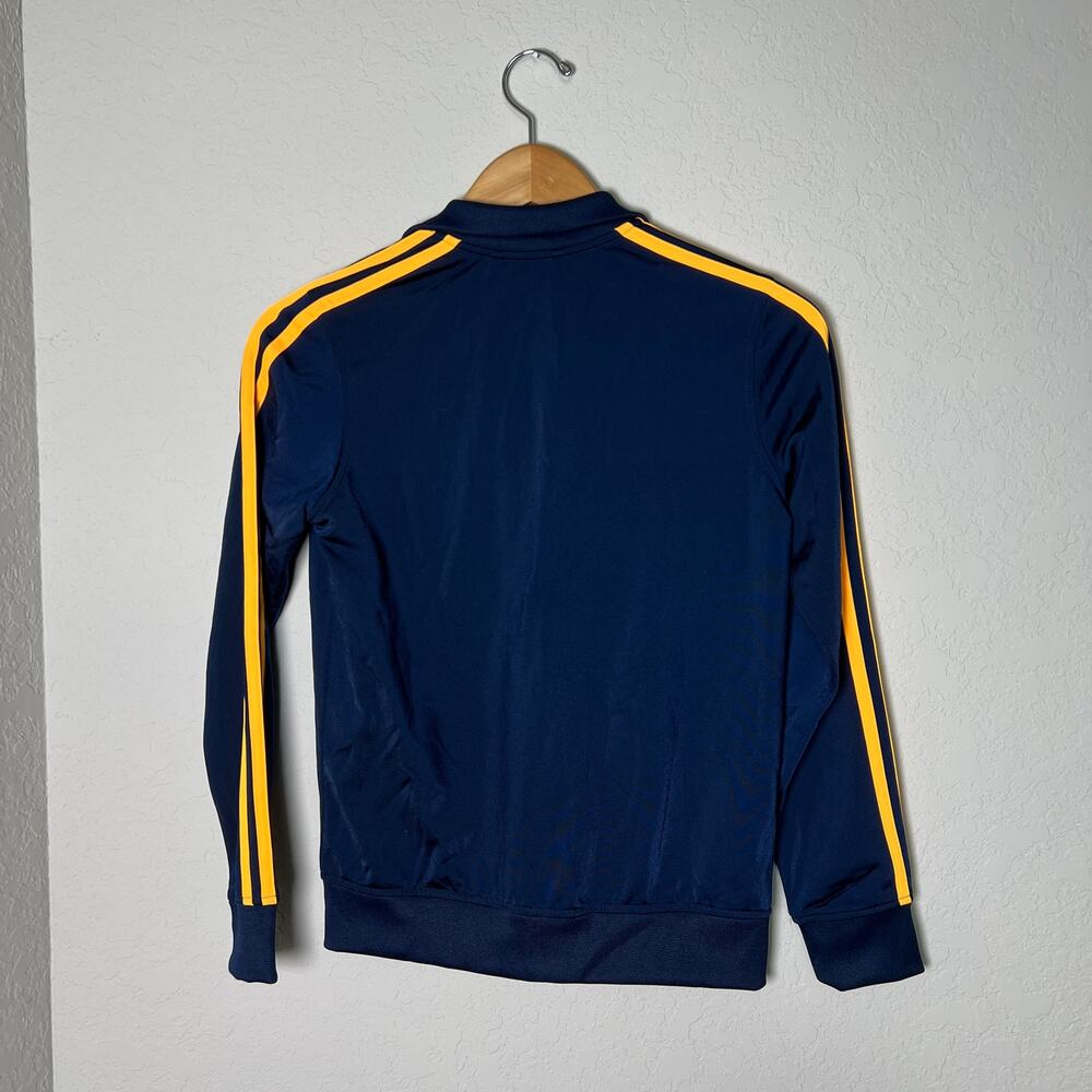 Adidas Unisex Youth Navy‎ and Orange Zip Front Jacket Size M 10/12 NEW - Picture 6 of 6